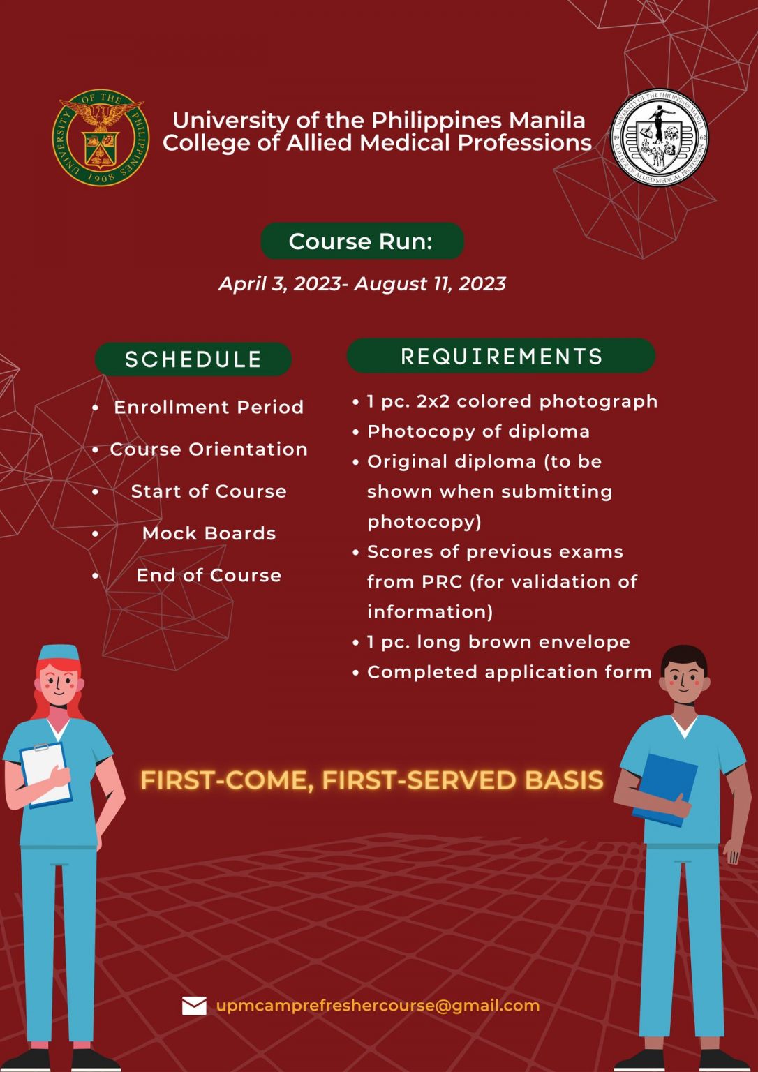 UP CAMP Online Refresher Course for Occupational Therapy and Physical